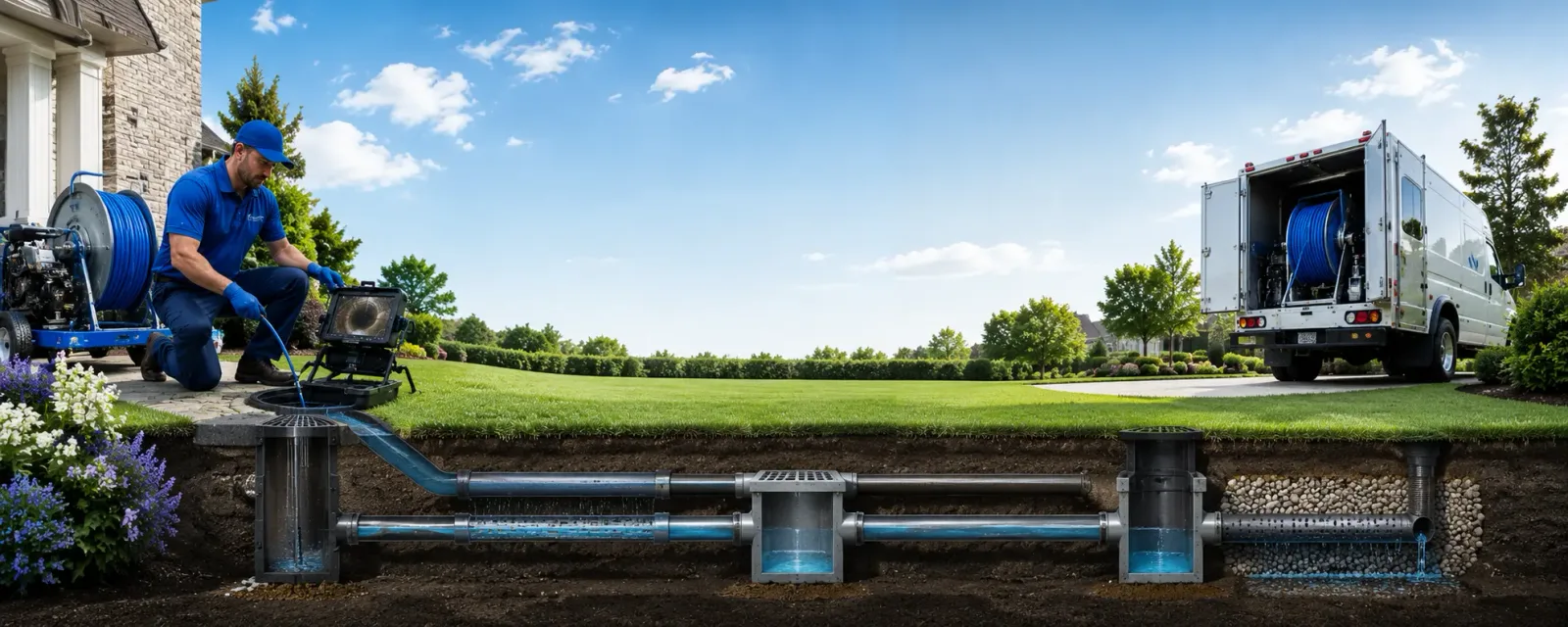Outdoor drain cleaning information for Redfield, IA